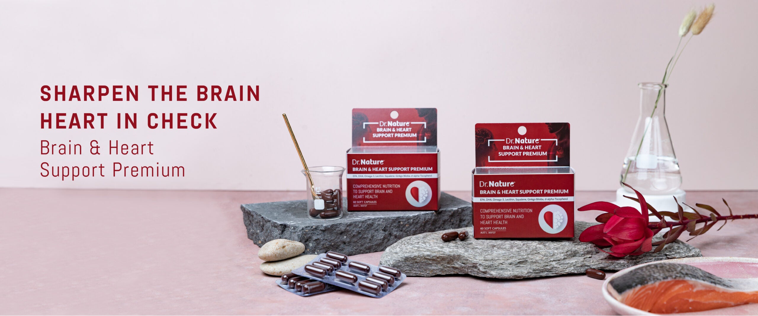 Dr Nature Brain & Heart Support Premium campaign