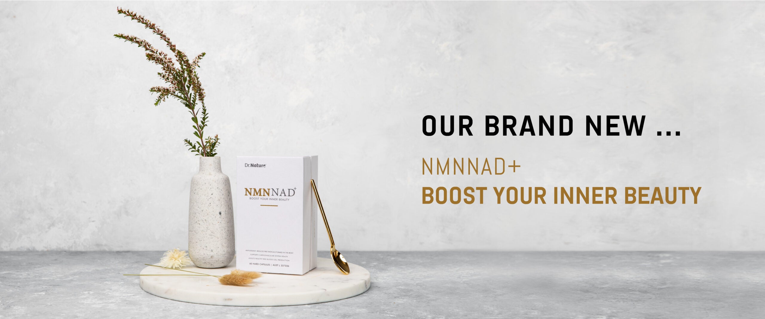 Dr Nature NMNNAD+ Boost Your Inner Beauty supplement campaign