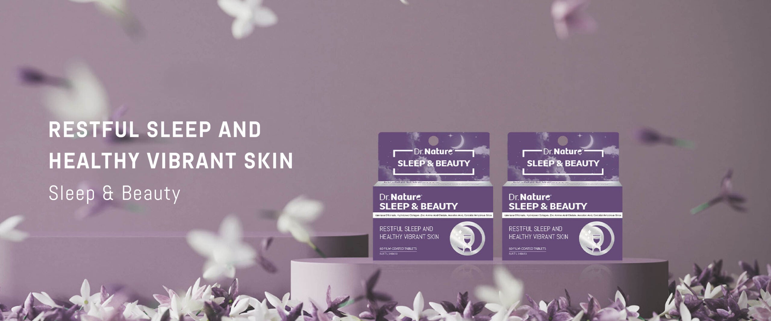 Dr Nature Sleep & Beauty restful sleep and healthy vibrant skin campaign