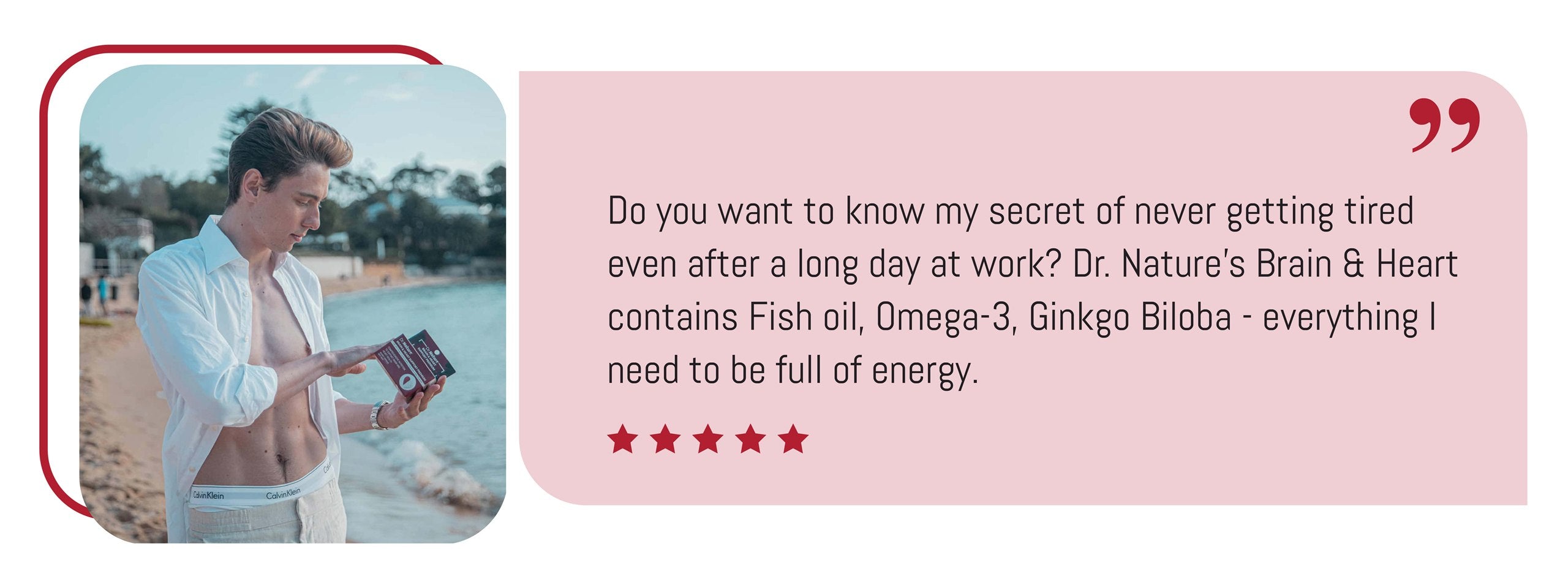 Customer with Brain and Heart Support Premium review artwork